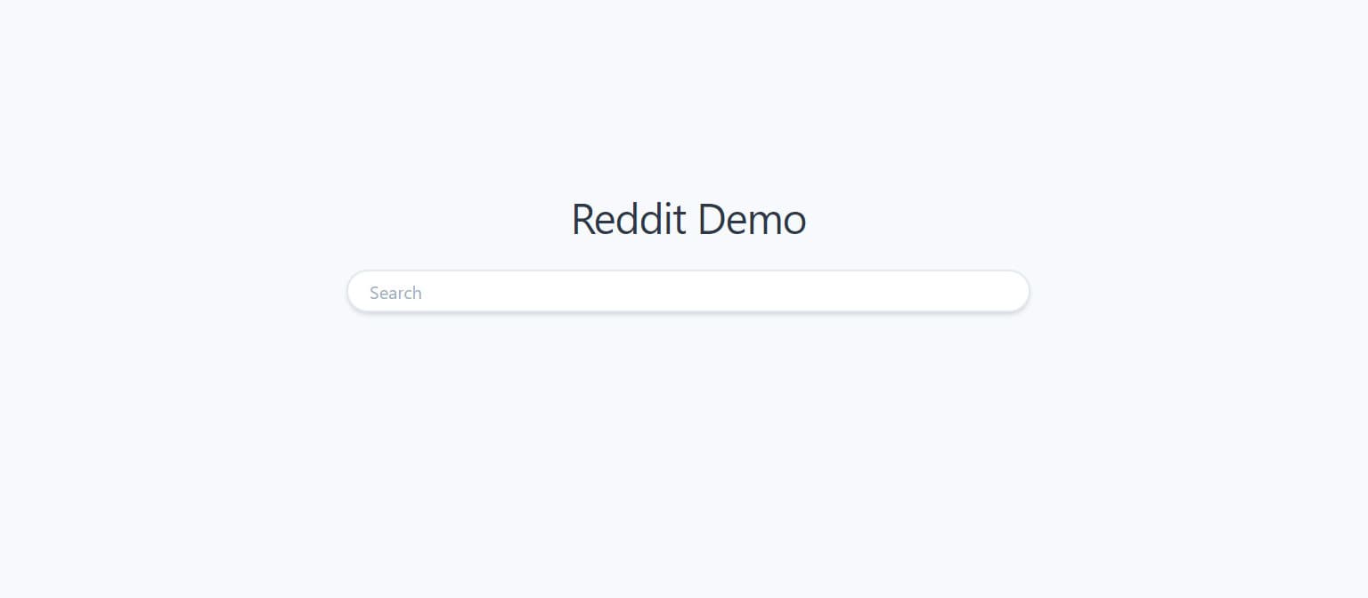 Reddit Demo